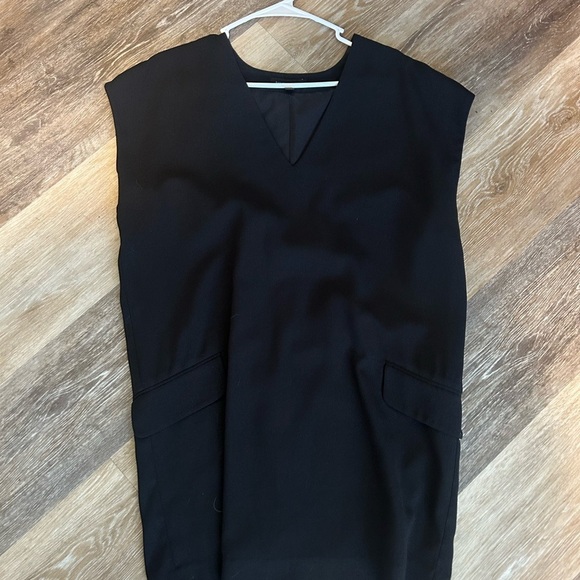BANANA REPUBLIC Crepe Cocoon Tee Dress Black XS - Picture 3 of 8